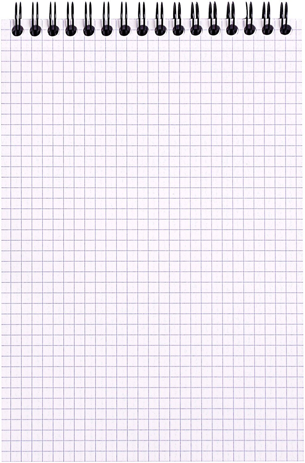 Rhodia Notizblock mit Spiralbindung, 80 Blatt, 15,2 x 21,3 cm, schwarzer Einband, 5 Stück