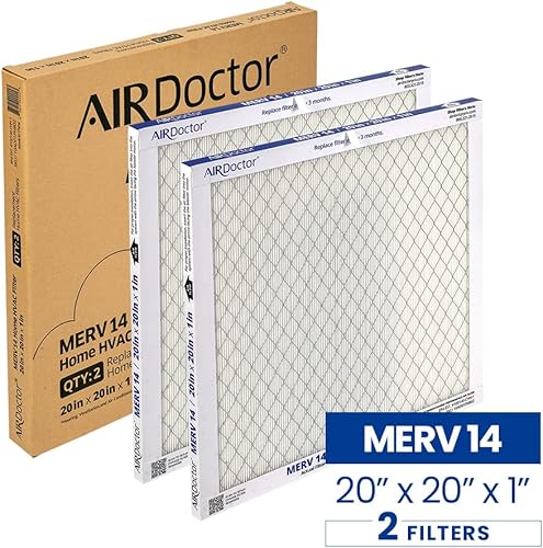 Miniatura 2 de AirDoctor Filtro plisado MERV 14 HVAC disponible en 6 tamaños. Captura el 96% de los contaminantes de 1 a 3 micras de tamaño. Captura las impurezas
