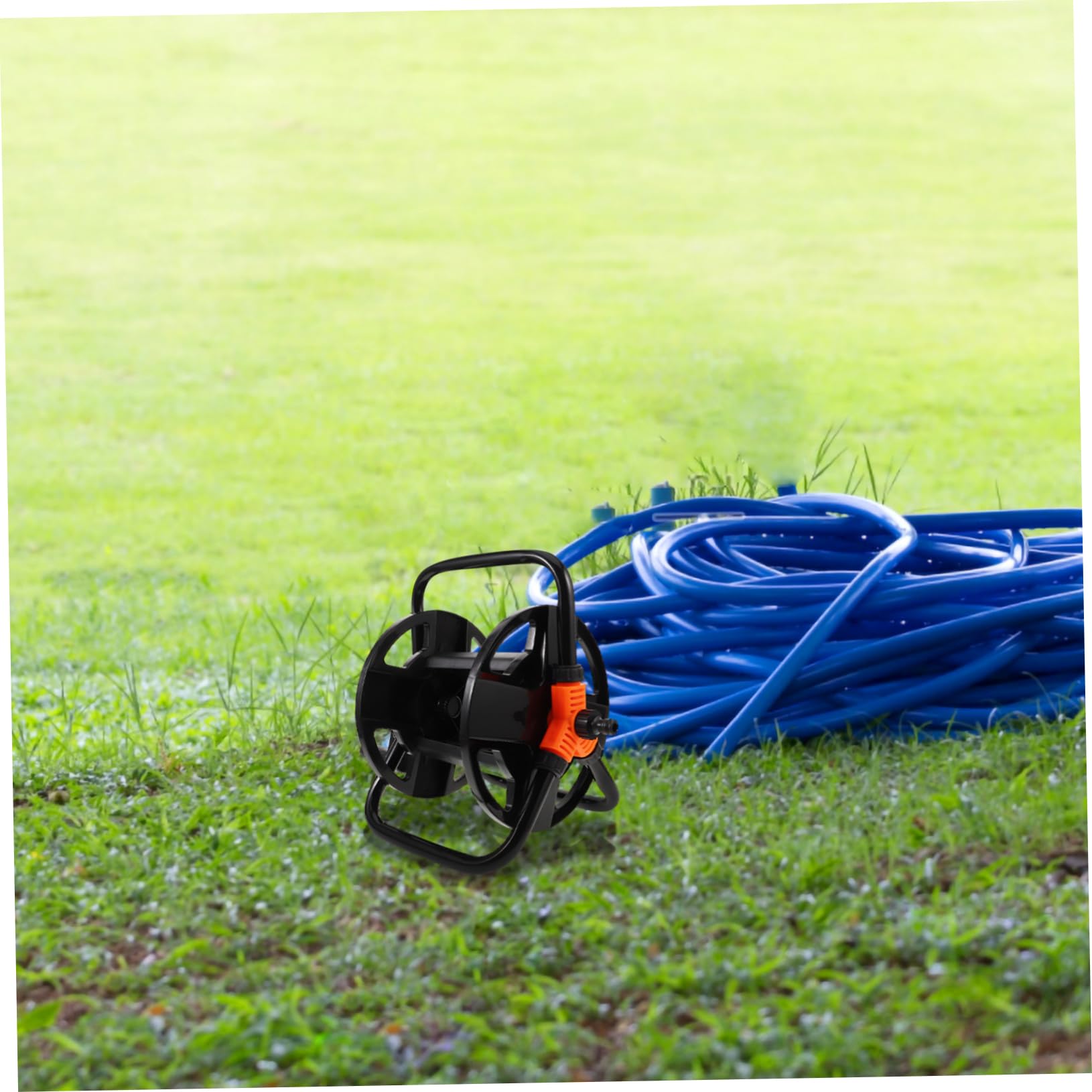 ibasenice Carrete De Manguera Para Lavado De Coches Soporte Independiente Para Jardín Organizador De Almacenamiento Para Manguera Resistente Para Jardinería y Limpieza De Coches
