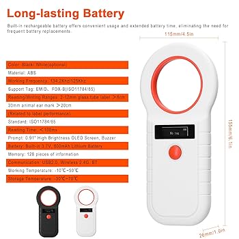 Amazon.co.jp: 電子タグリーダー,JUANZI ペットマイクロチップ