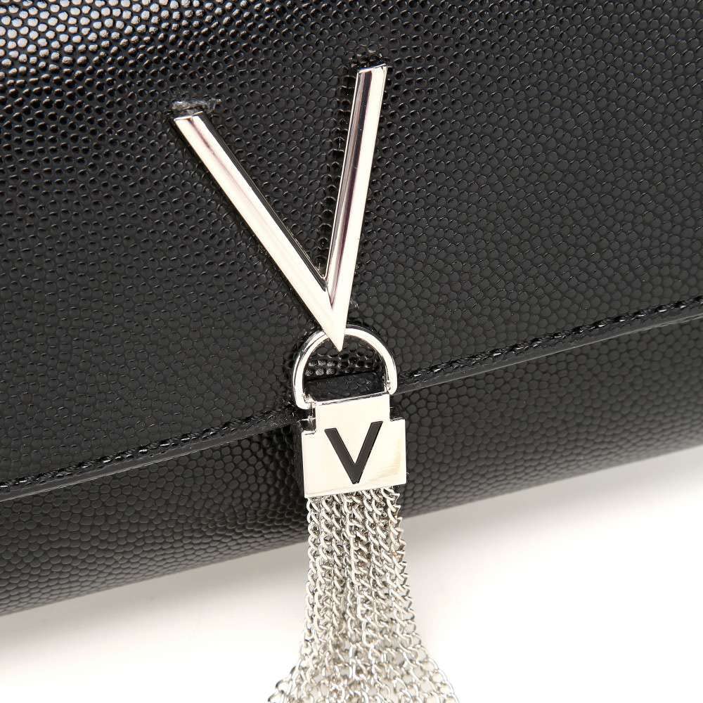 Valentino by Mario Divina - Pochette da giorno Donna, Argento, 4x11.5x17 cm (B x H T)
