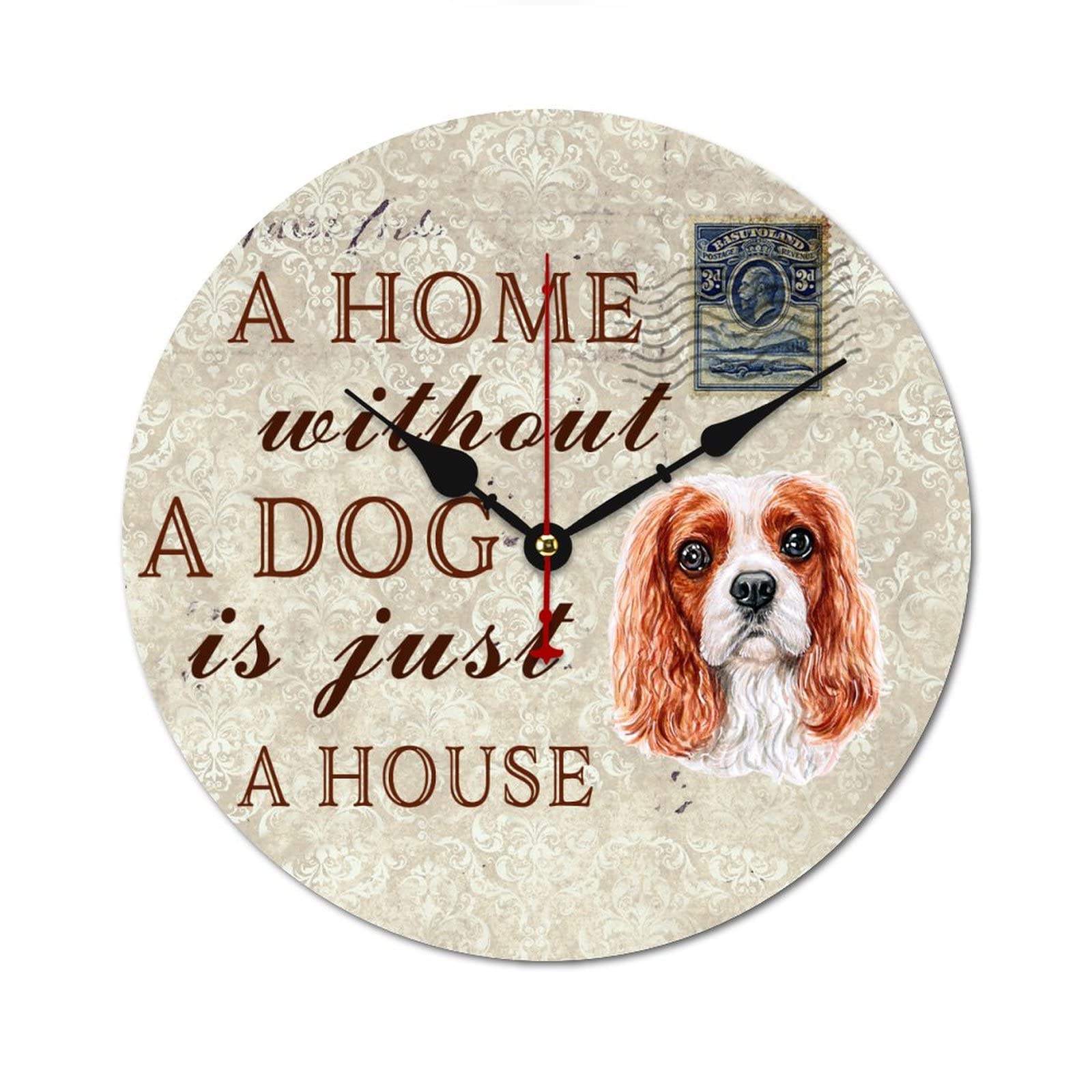 Horloge murale chien idéale pour embellir la cuisine ou la chambre à coucher