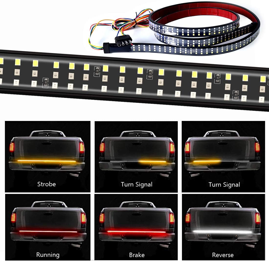 Auto Parts & Accessories Truck Tailgate Strip 60" Triple LED Sequential