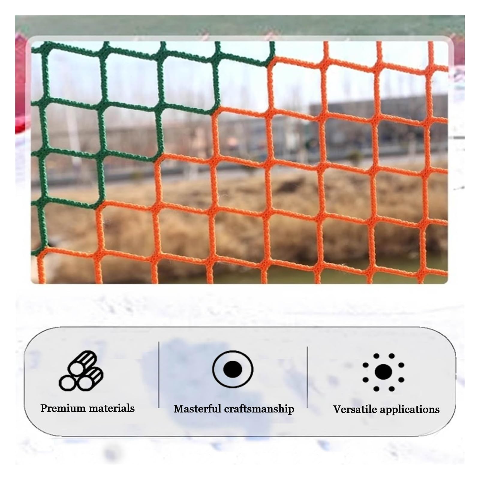 Katzennetz für Balkone Hohe Zugfestigkeit Und Wetterbeständigkeit Golf Übungsnetz Geeignet für Sportplätze 3x9m(9.8x29.5ft)