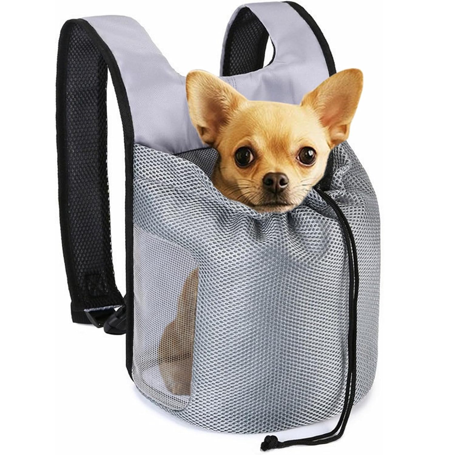 Puppy Cat Carrier Backpack Portable Pet Travel Bag for Cats and Small Dogs Breathable Mesh Pet Carrier Backpack for Hiking Traveling Shopping Outside Activities