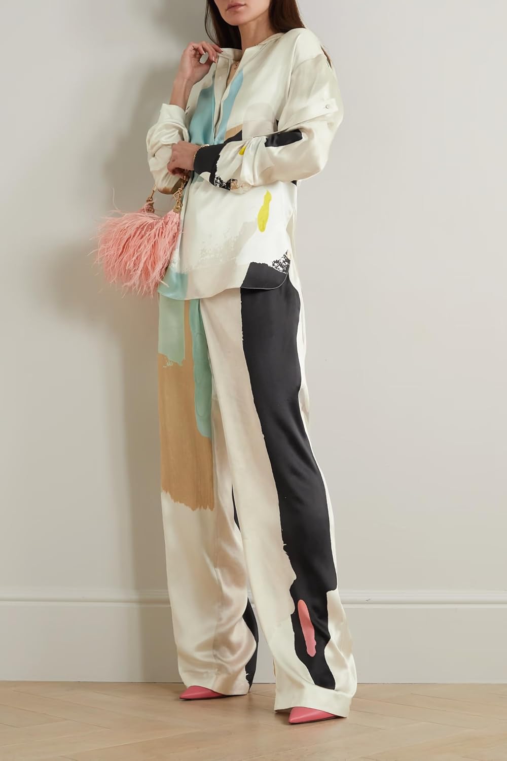 Ladies 2 Piece Co-Ord set,Womens Long Sleeve dress,Top and wide leg set,Party wear fancy set,Soft & Smooth ladies dress.