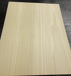 Poplar Wood Veneer Sample Sheet 8" x 10" with Paper Backing 1/40th Thickness