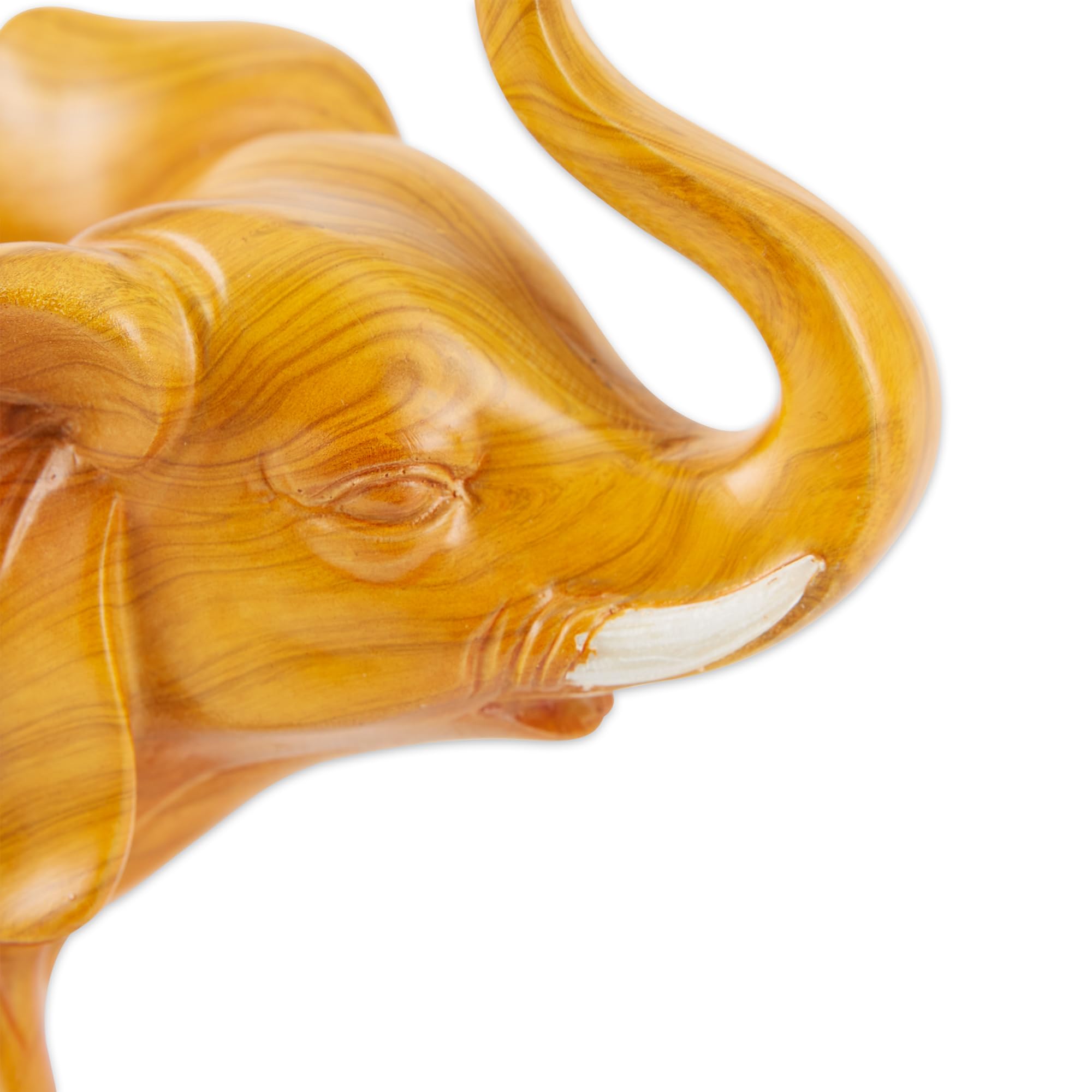 Gifts & Decor Figura de Elefante, Acabado en Madera, 16,2 x 6,7 x 13 cm