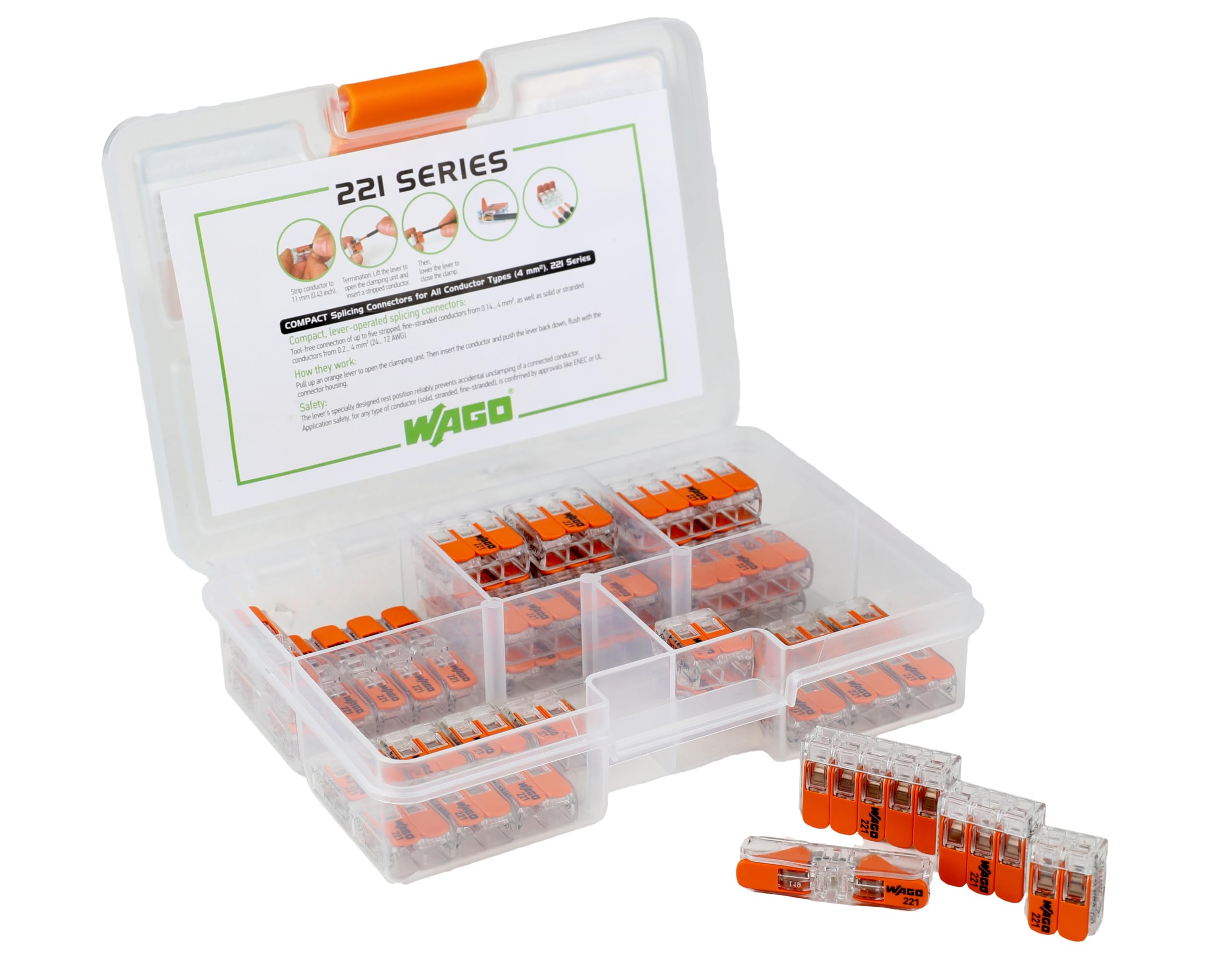 Amazon.co.jp: WAGO 221シリーズ レバーナット ワイヤー