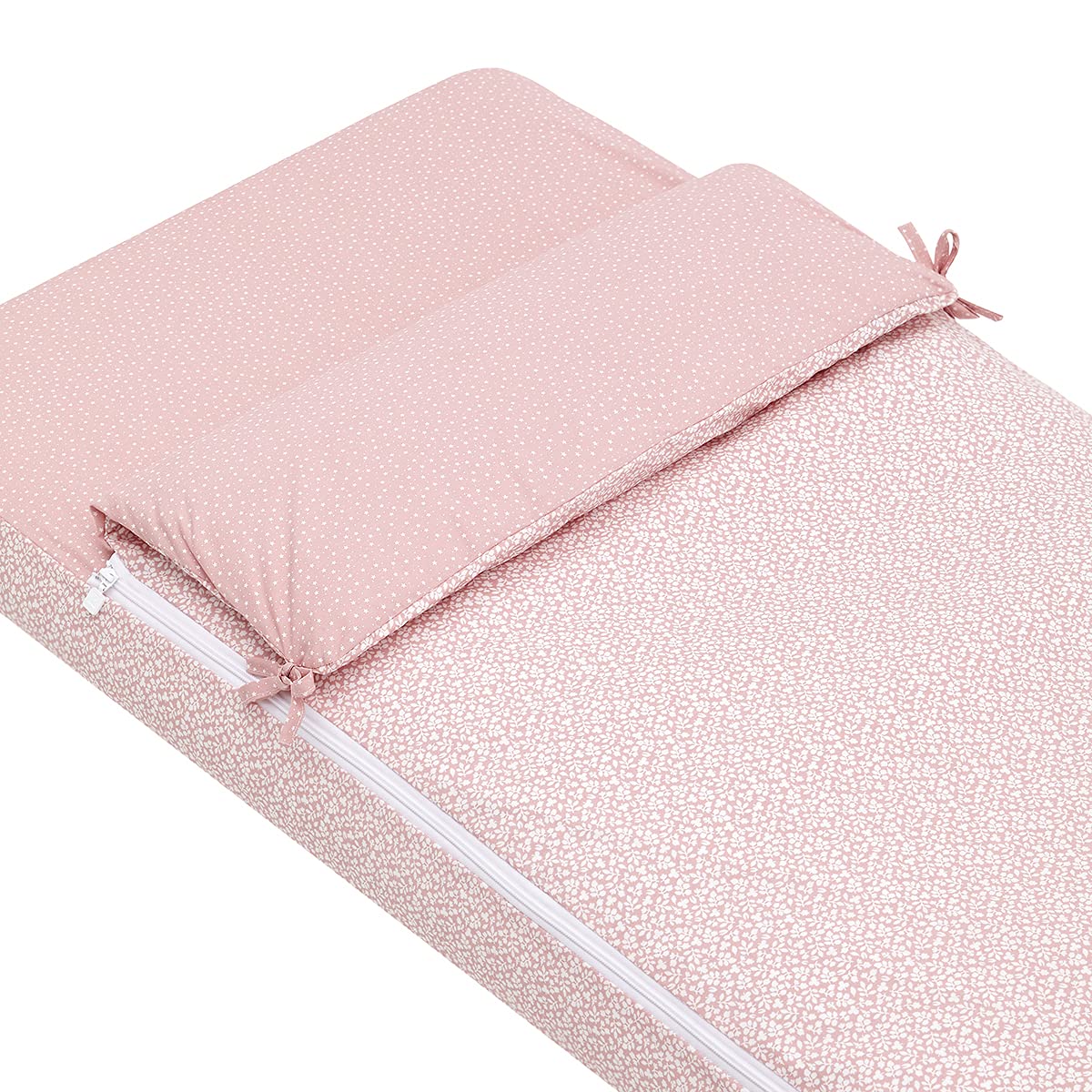 Cambrass 45979 Nest Fitted W/S Forest Pink 60 x 120 x 3 cm, różowy