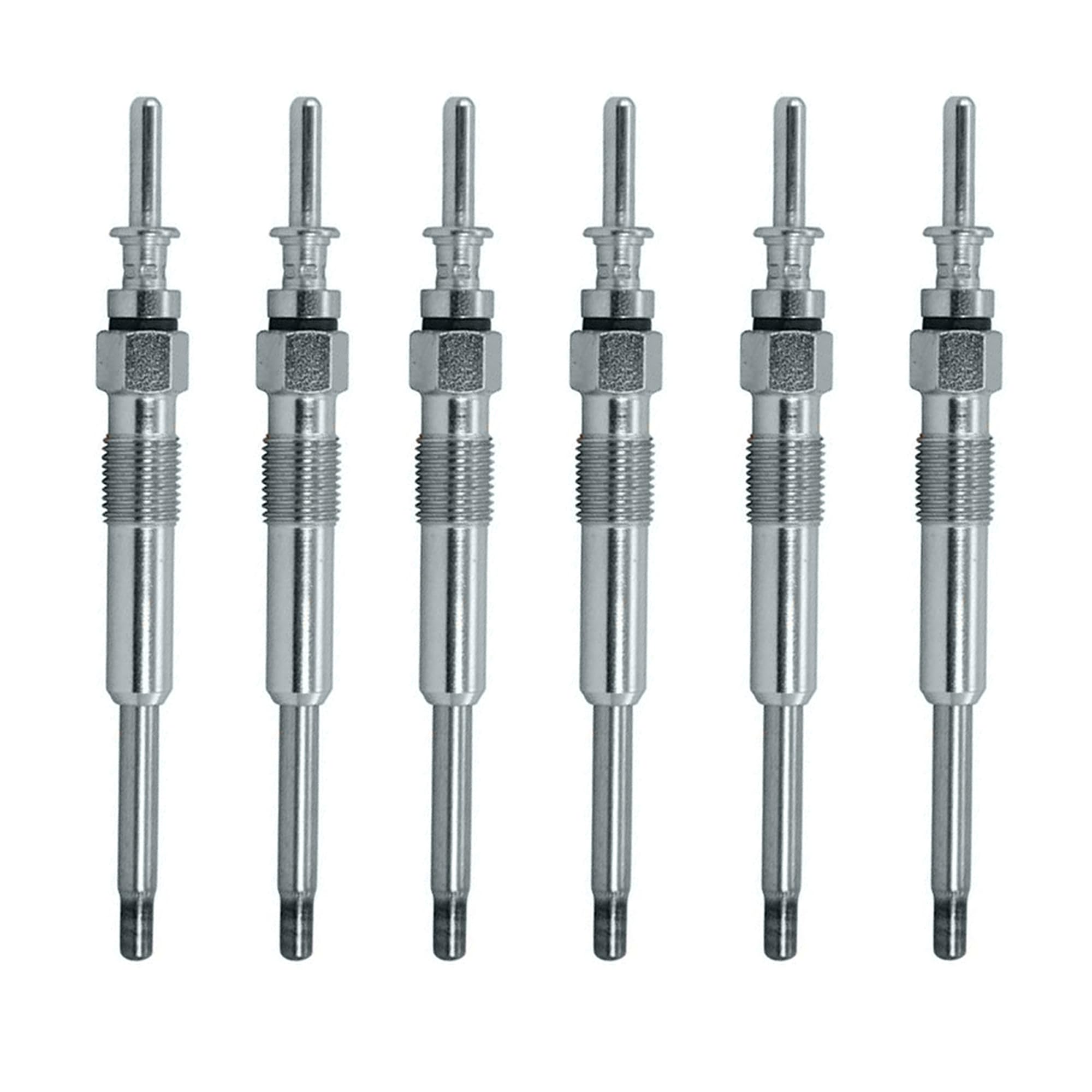(Lot de 6) Bougie de préchauffage pour E46 318d 320d 330d E39 520d 525d 530d E38 730d X5 E53 3,0d Omega B 2,5 Dti= 0100226362 GN024 0250202103 Y-507J 345132