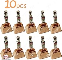 Vista 9 de 10 unids Pesca de cobre Campana de alerta con pinza de águila clips cebos alarma campanas