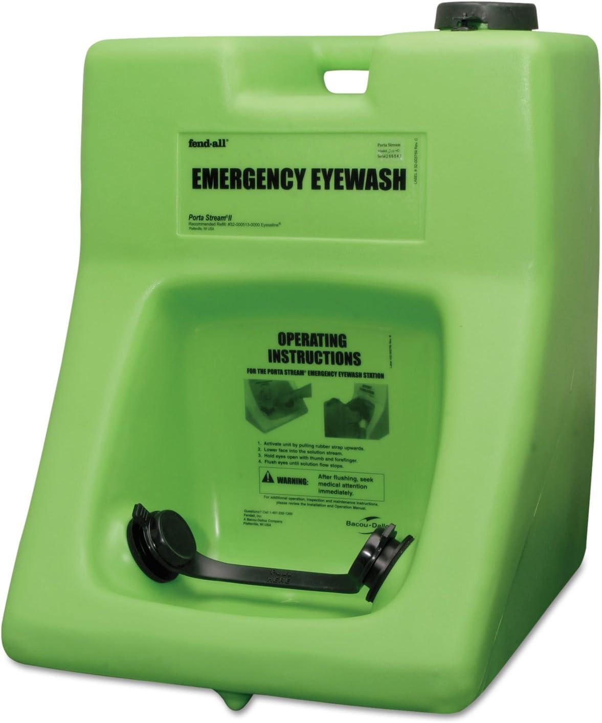Honeywell Emergency Eyewash 32-000200-0000 Porta Stream II Emergency Eyewash Station, 16 gal