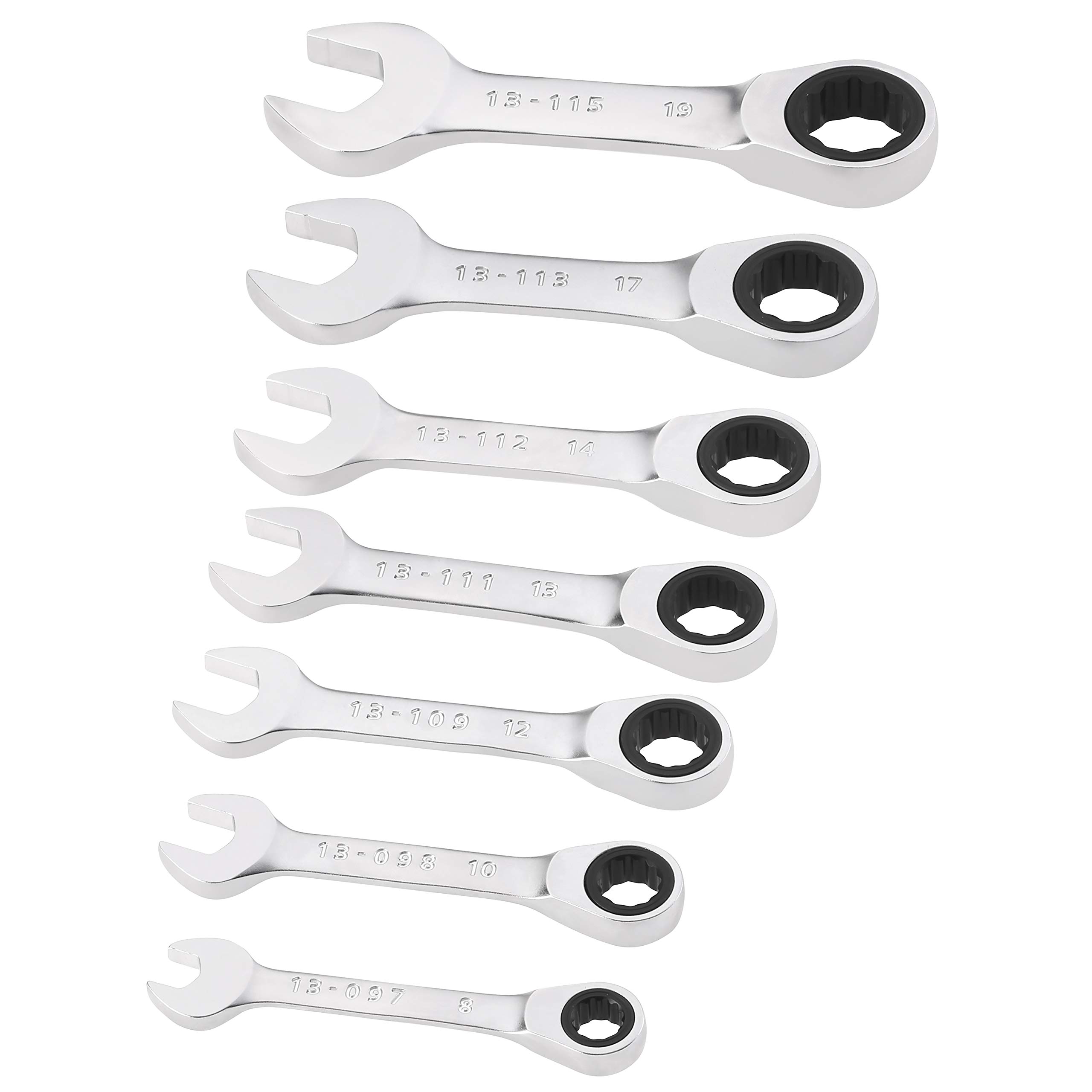 STANLEY Fmmt82900-0 Clés Mixtes Courtes À Cliquet Gamme FATMAX - Fourche Inclinée À 15° Avec Système