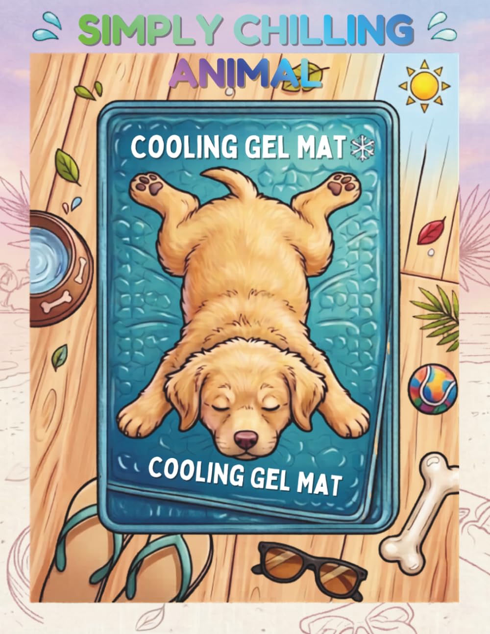 Simply Chilling Animal: A Cozy Animal Coloring Book for Adults: 50 Stress-Relieving, Bold & Easy Illustrations for Relaxation and Mindfulness