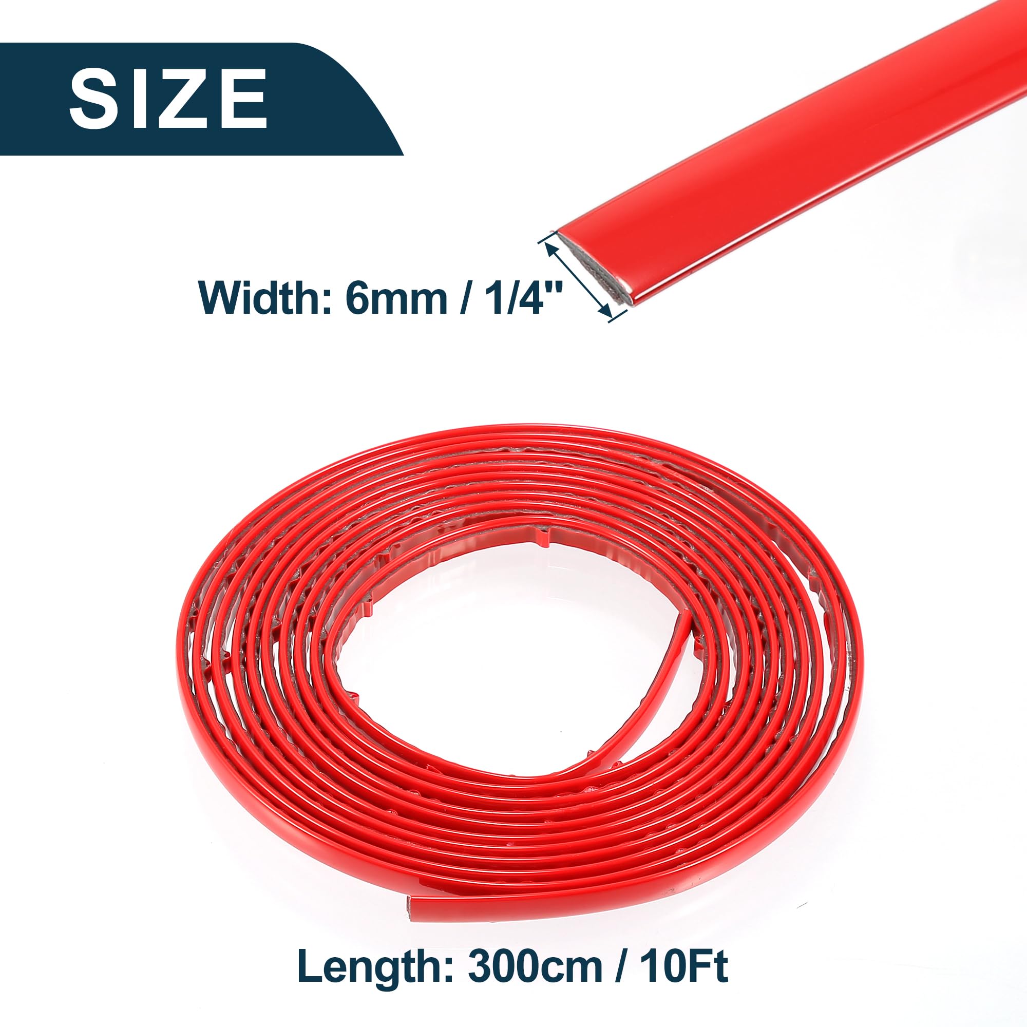 Striscia Decorativa Autoadesiva Per Auto - Nera Lucida, 6mm X 300cm, Anti-graffio - Foto 8