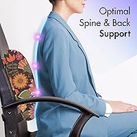 Vista 330 de Lunarable Teal Travel Pillow Neck Rest, Aquatic Fauna Theme Hand Drawn Style Various Starfish in Blue Shades, Memory Foam Traveling Accessory for