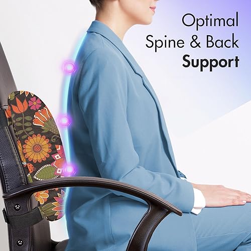 Miniatura 330 de Lunarable Teal Travel Pillow Neck Rest, Aquatic Fauna Theme Hand Drawn Style Various Starfish in Blue Shades, Memory Foam Traveling Accessory for