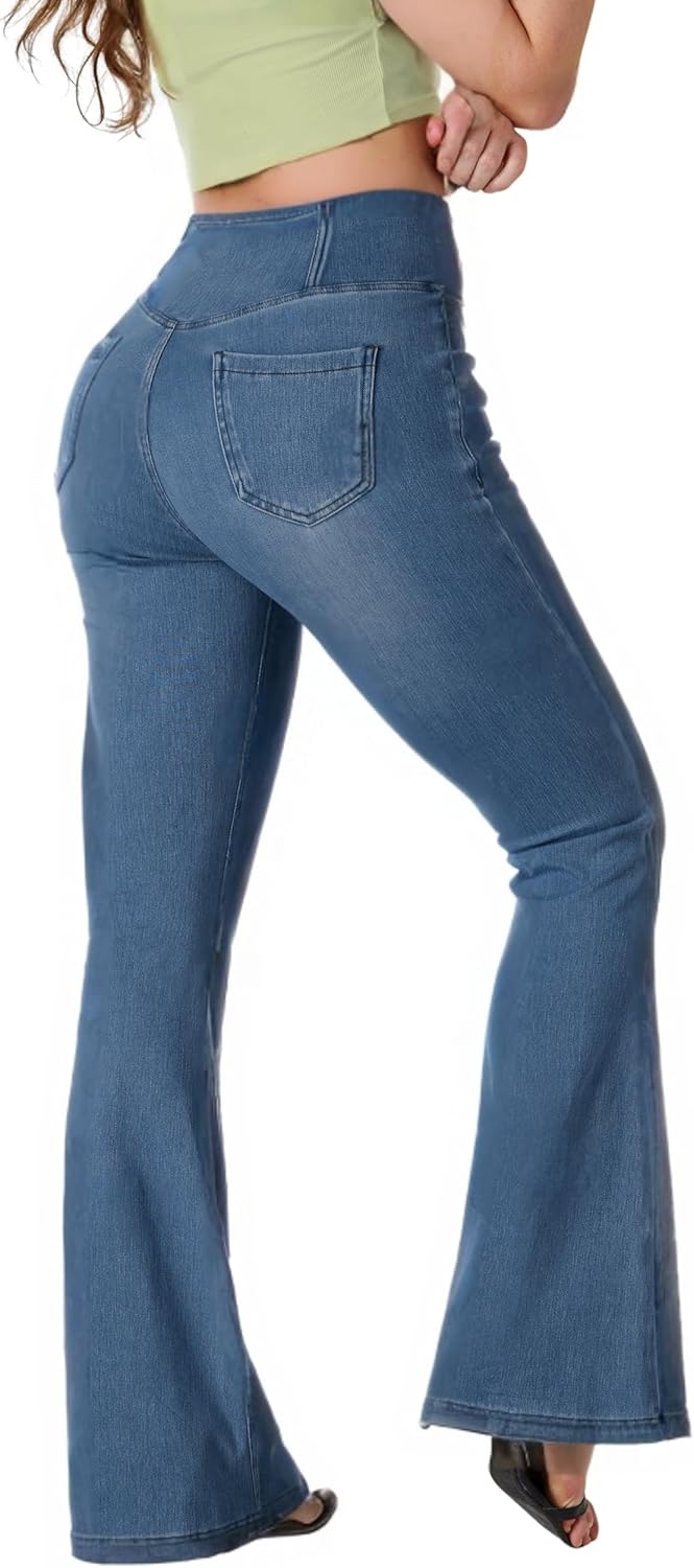 BlueRose Flare Jean Leggings for Women - Image 2