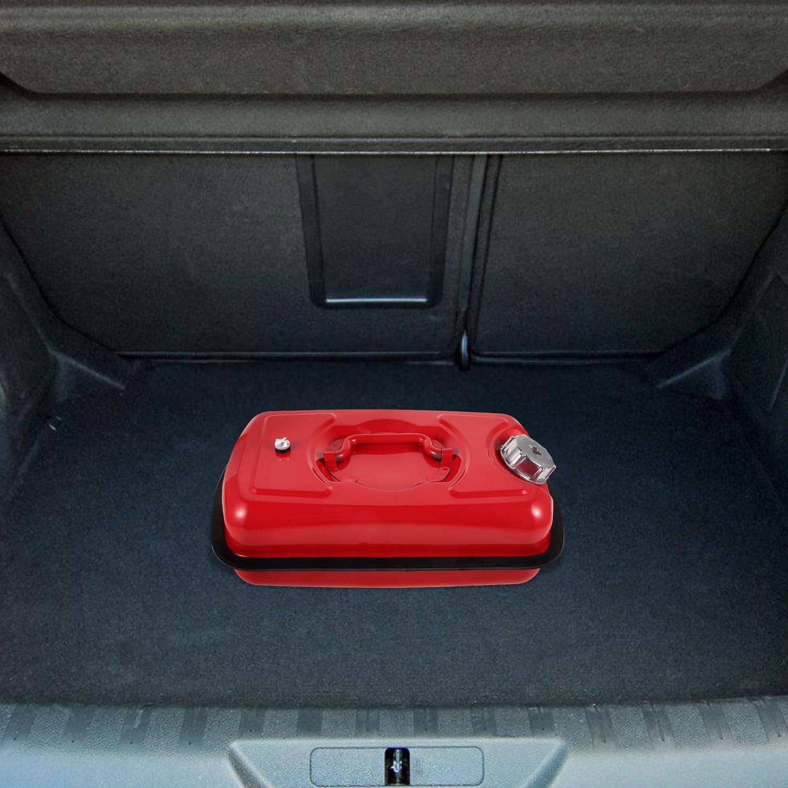 Réservoir de Carburant Rectangulaire avec Poignée 5l en Acier Inoxydable