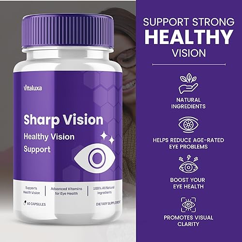 Miniatura 4 de Sharp Vision Suplemento para ojos, cápsulas Sharpe Vision para fórmula avanzada de apoyo de retina de vista saludable, píldoras SharpVision para