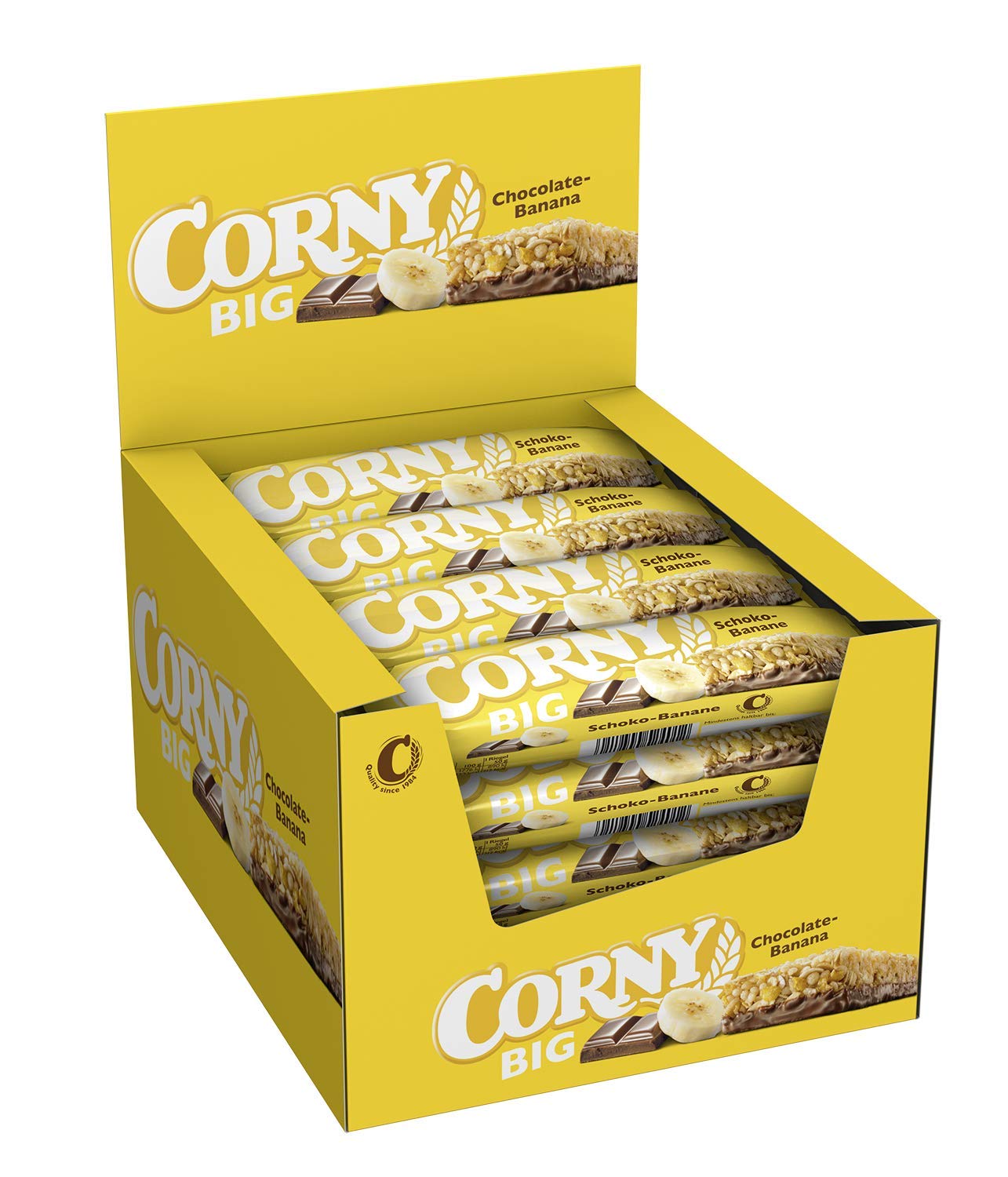 Corny Big Schoko, Müsliriegel, 24er Pack (24 x 50g) & Big Schoko-Banane, Müsliriegel, 24er Pack (24 x 50g)
