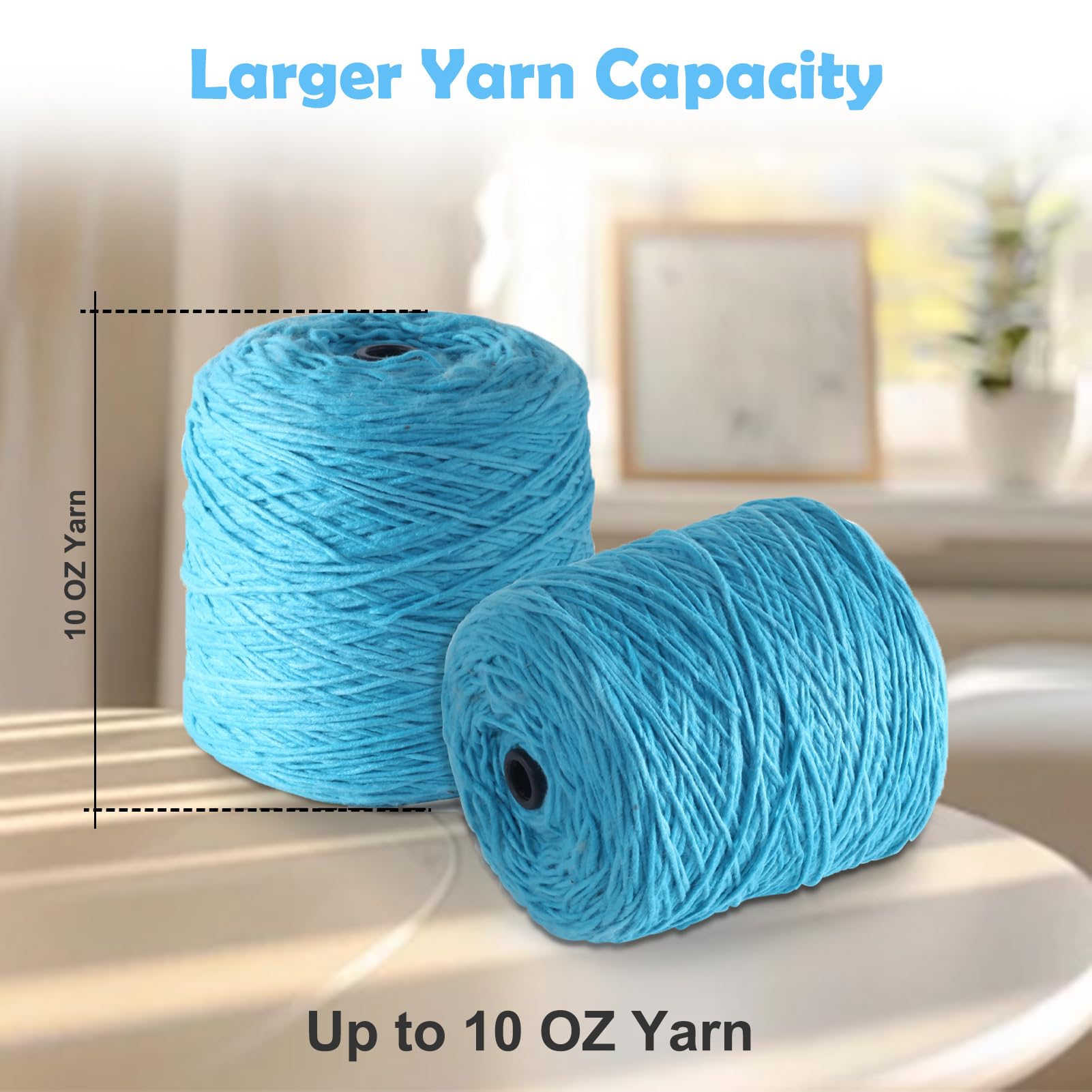Bigodino elettrico – Automatico Yarn Winder, avvolgitore per lana, avvolgitore a sfera, avvolgitore per uncinetto a velocità continua, aiuto ideale per gli amanti del lavoro a maglia (blu)