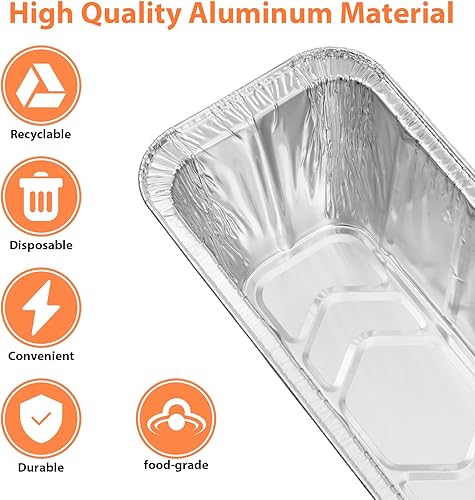 Miniatura 7 de Paquete de 50 accesorios para plancha Blackstone  Forros de taza de grasa compatibles con plancha Blackstone 5017, bandeja de goteo desechable de