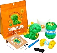 Vista 10 de The Woobles Kit de Ganchillo para Principiantes - Fácil Kit de Artes y Manualidades de Tejido y Crochet de Animales Como se Vio en Shark Tank