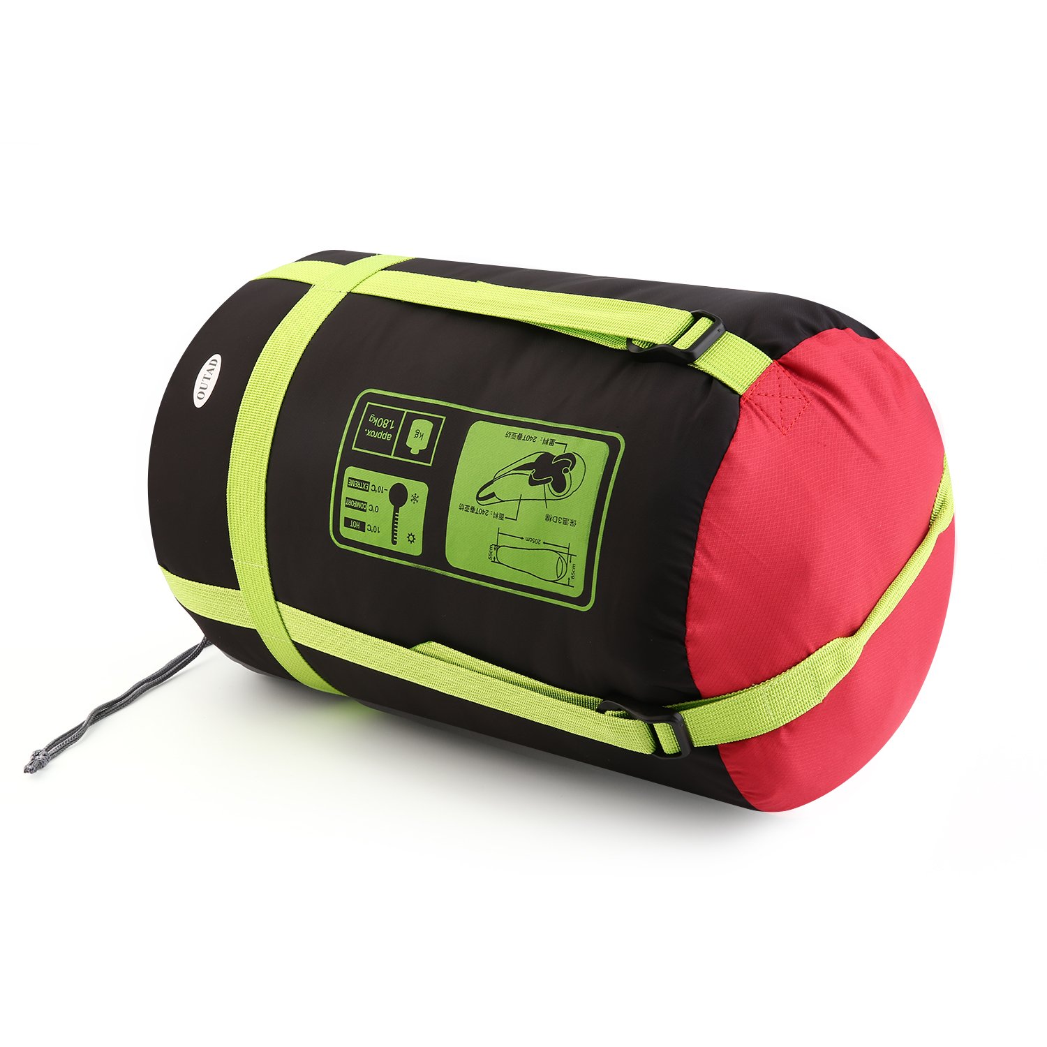 OUTAD Außen Winter Schlafsack Camping Wasserdicht Warming Einzel Schlafsäcke Sport & Freizeit