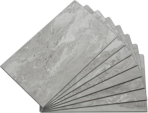 Vista 212 de Palisade Azulejos de vinilo entrelazados impermeables para salpicaduras de 22.8 x 7.31 pulgadas en mármol veneciano, sin juntas, fácil de instalar