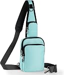 Crossbody Bag for Women, Sling Bag with Zipper Lock, RFID & Water Resistant for Men Small Chest Bag for Travel Casual