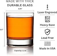 Vista 2 de Divertido vaso de whisky del ejército de los Estados Unidos – Regalos militares grabados para papá – 11 oz Army Because Nadie nunca jugó a la marina