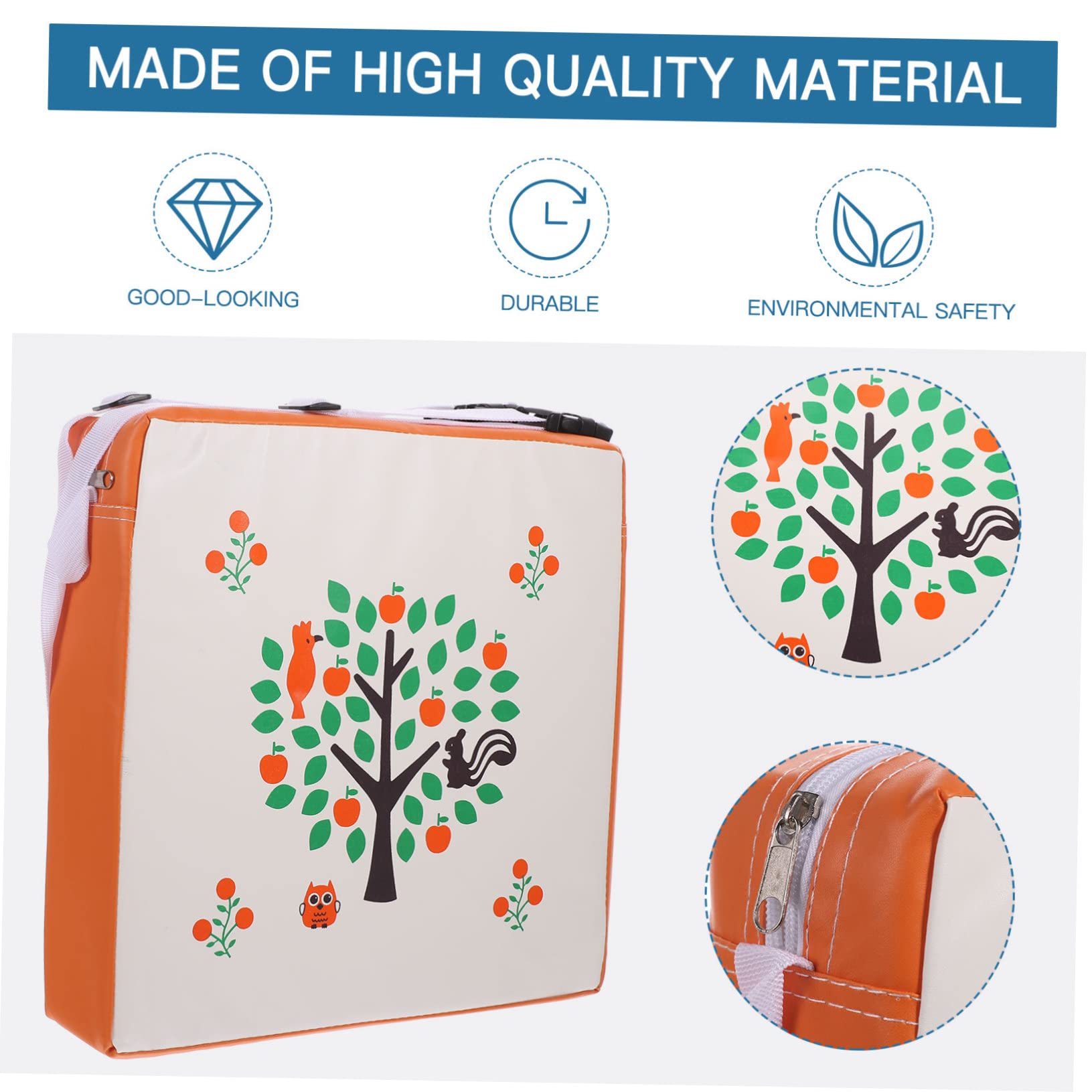 Cojín Elevador Infantil con Estampado Árbol Inteligente Seguro y Cómodo para Sillas de Comedor Ligero y Portátil