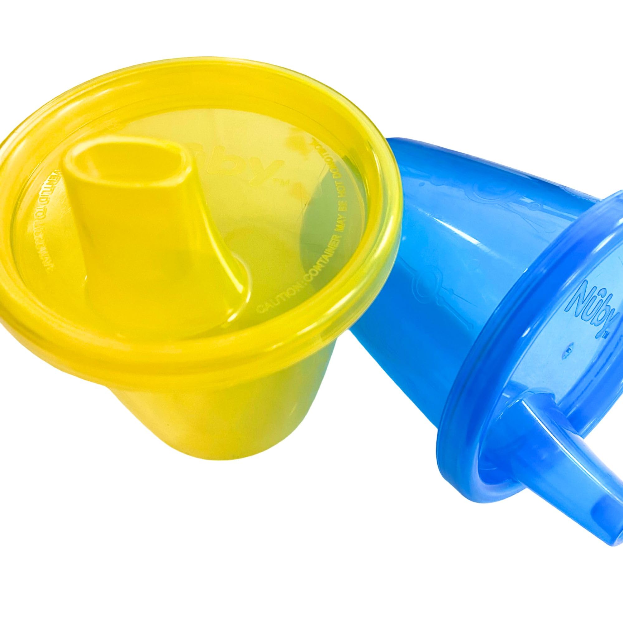 Nuby Gobelets avec Couvercle | Tasses Pratiques pour Enfants | 6 Pack | 210 ml | Multicouleurs (couleurs peuvent varier)