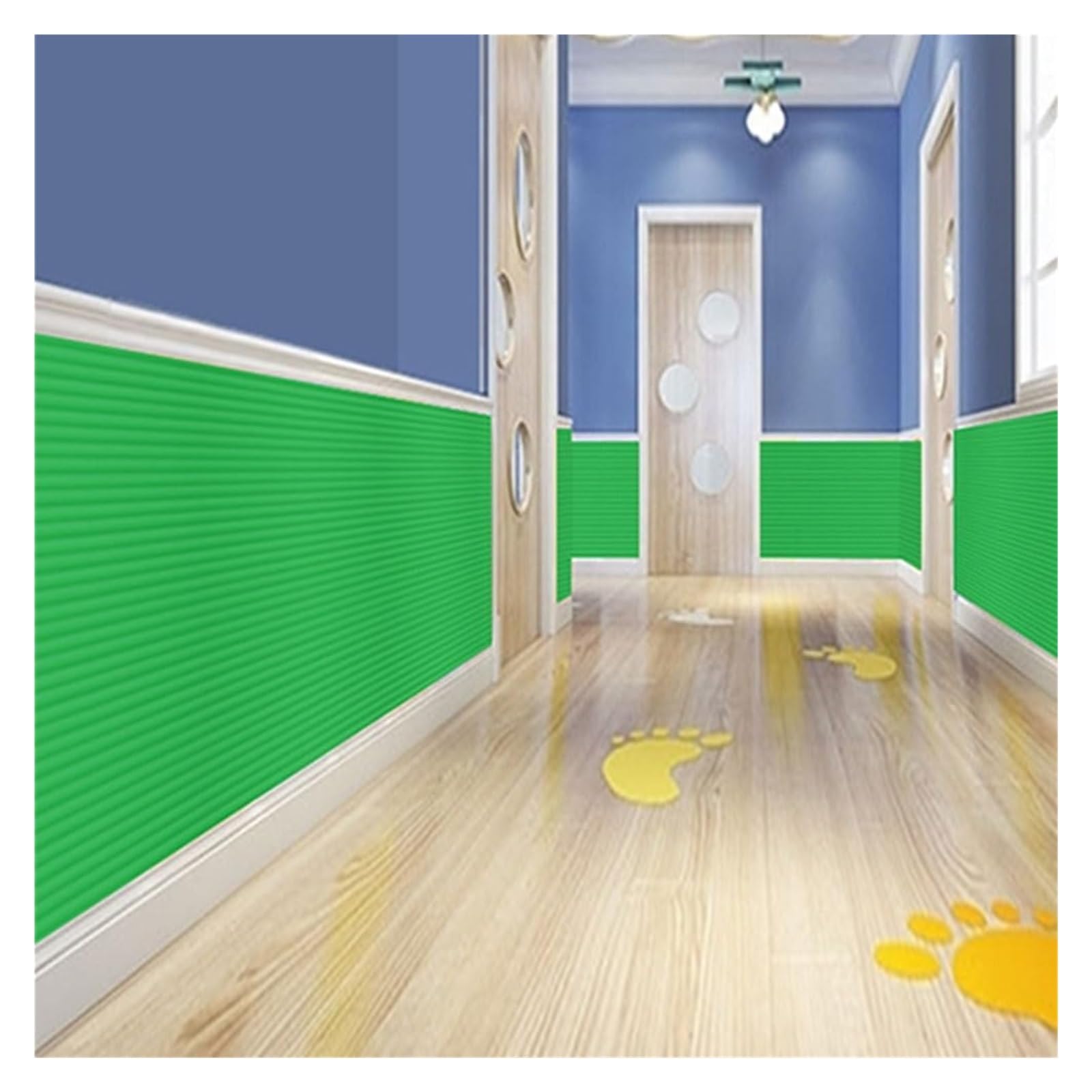 Tiras de seguridad de espuma autoadhesivas a prueba de pared para seguridad infantil, 30 cm de ancho, color gris