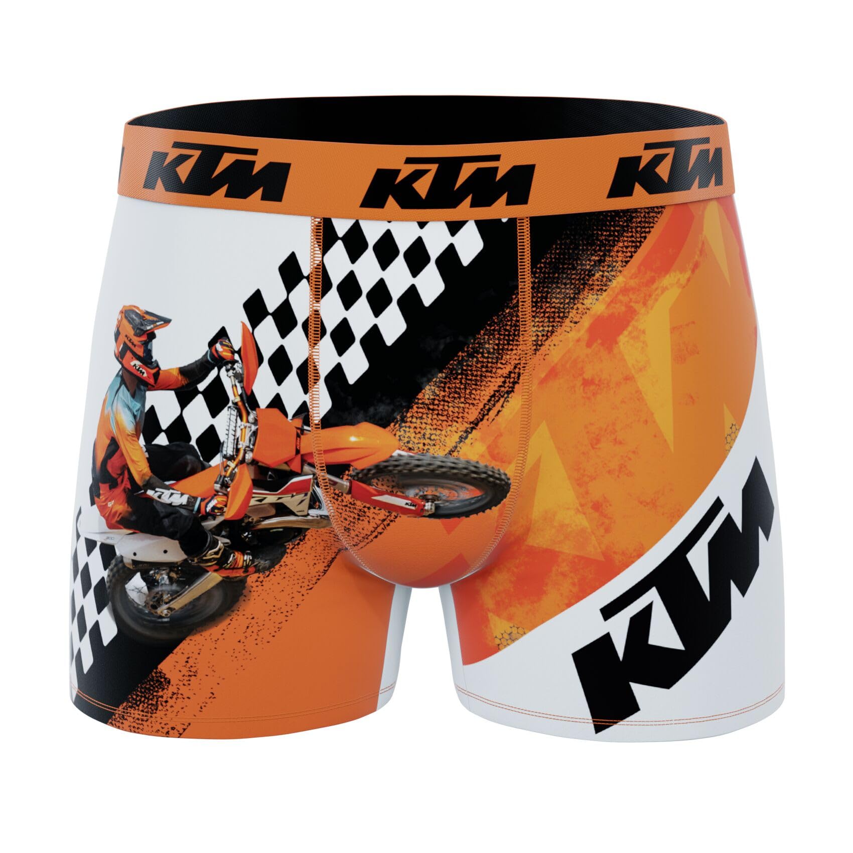 KTM Boxer Enfant, Caleçon Garçon Stretch, Confortable et Ultra-Doux (Lot de 4)