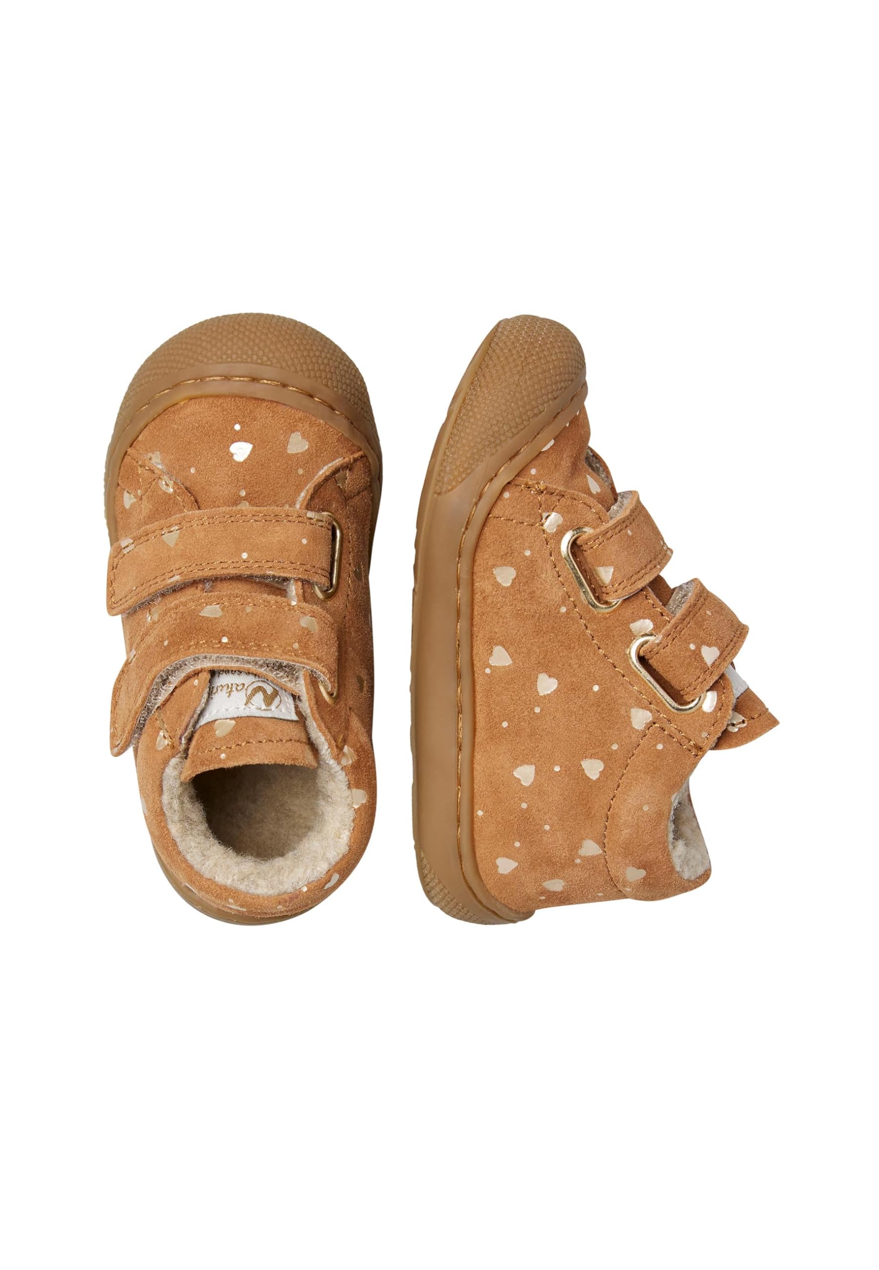 Naturino Chaussures Premiers Pas en suède, Marron- 25