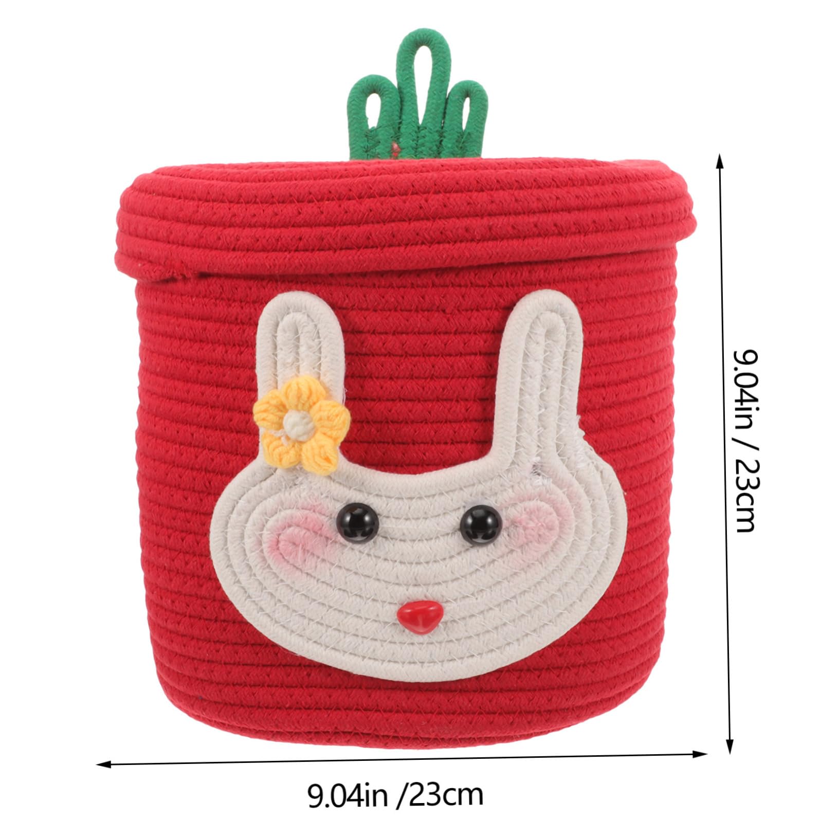 Portaoggetti in Cotone Intrecciato Cestino Portaoggetti Da Scrivania Contenitore Organizer Per Piccoli Oggetti