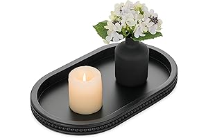 Hanobe Beaded Decorative Tray for Entryway Table