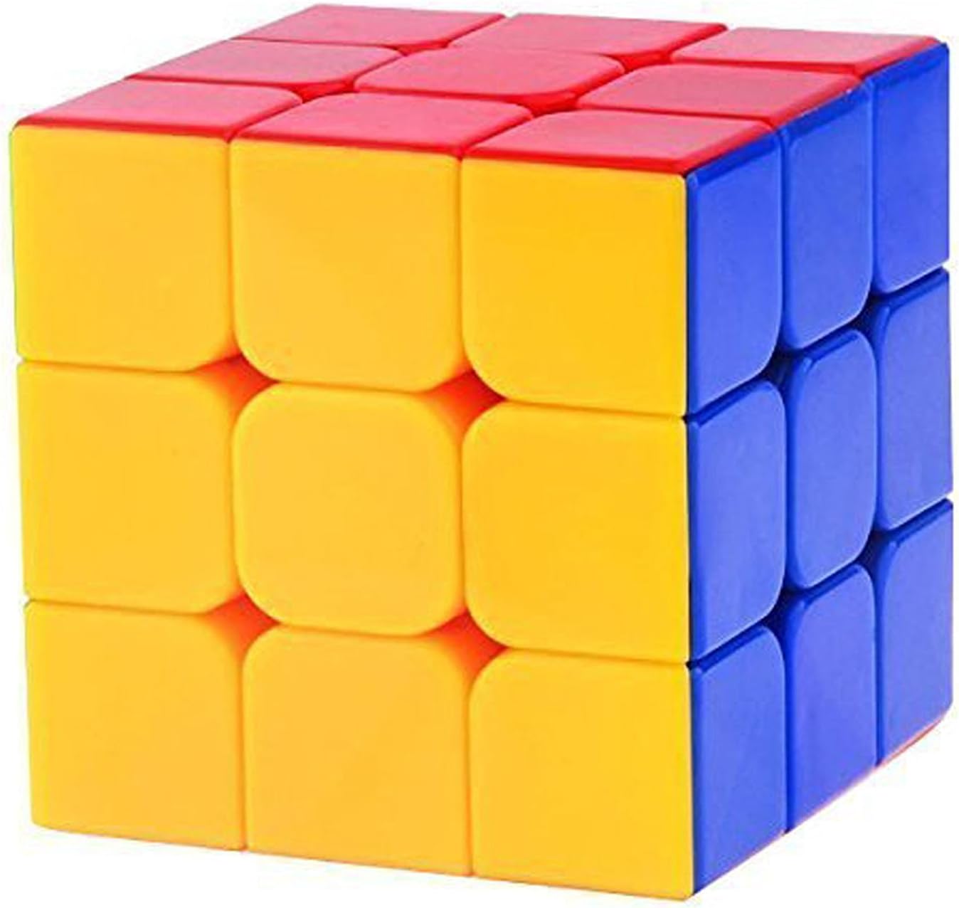 Zamp E Commerce Stickerless Speed Cube Cube 3X3X3 - Multi Color