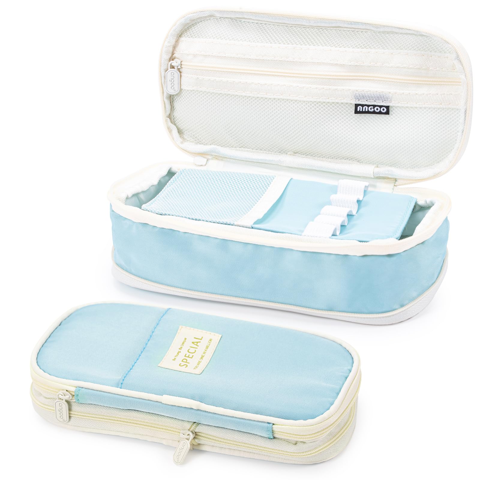 Vinuwu Pencil Pouch, Large Capacity Pencil Case with Zip