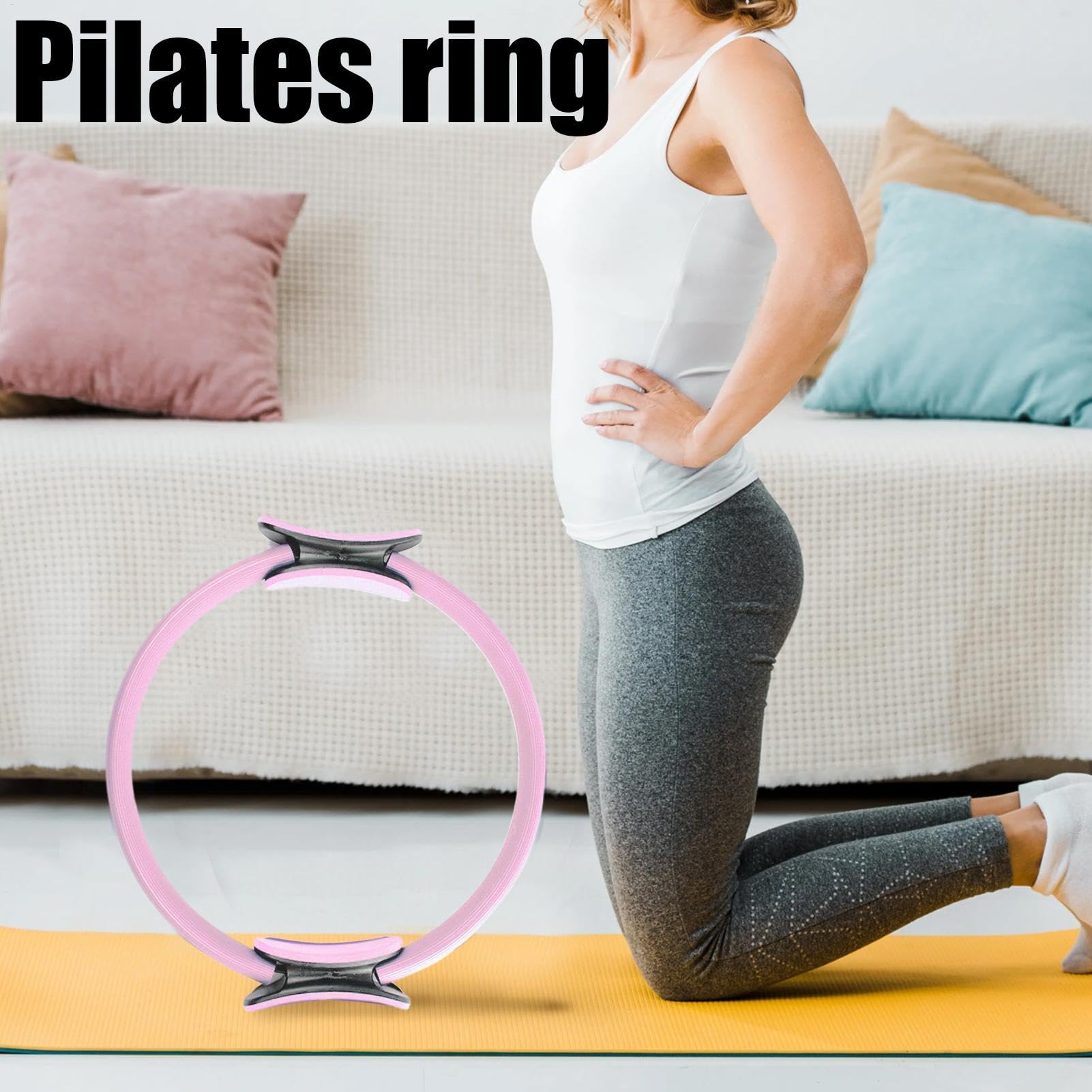 Pilates Ring Set, Pilates Essentials Kit Für Frauen, Pilate Ring Und Ball Set, Widerstandsbänder - 5X Trainingsausrüstung Kit