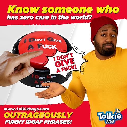 Miniatura 3 de Talkie Toys Products No me importa un botón de mierda - 8 frases divertidas de IDGAF