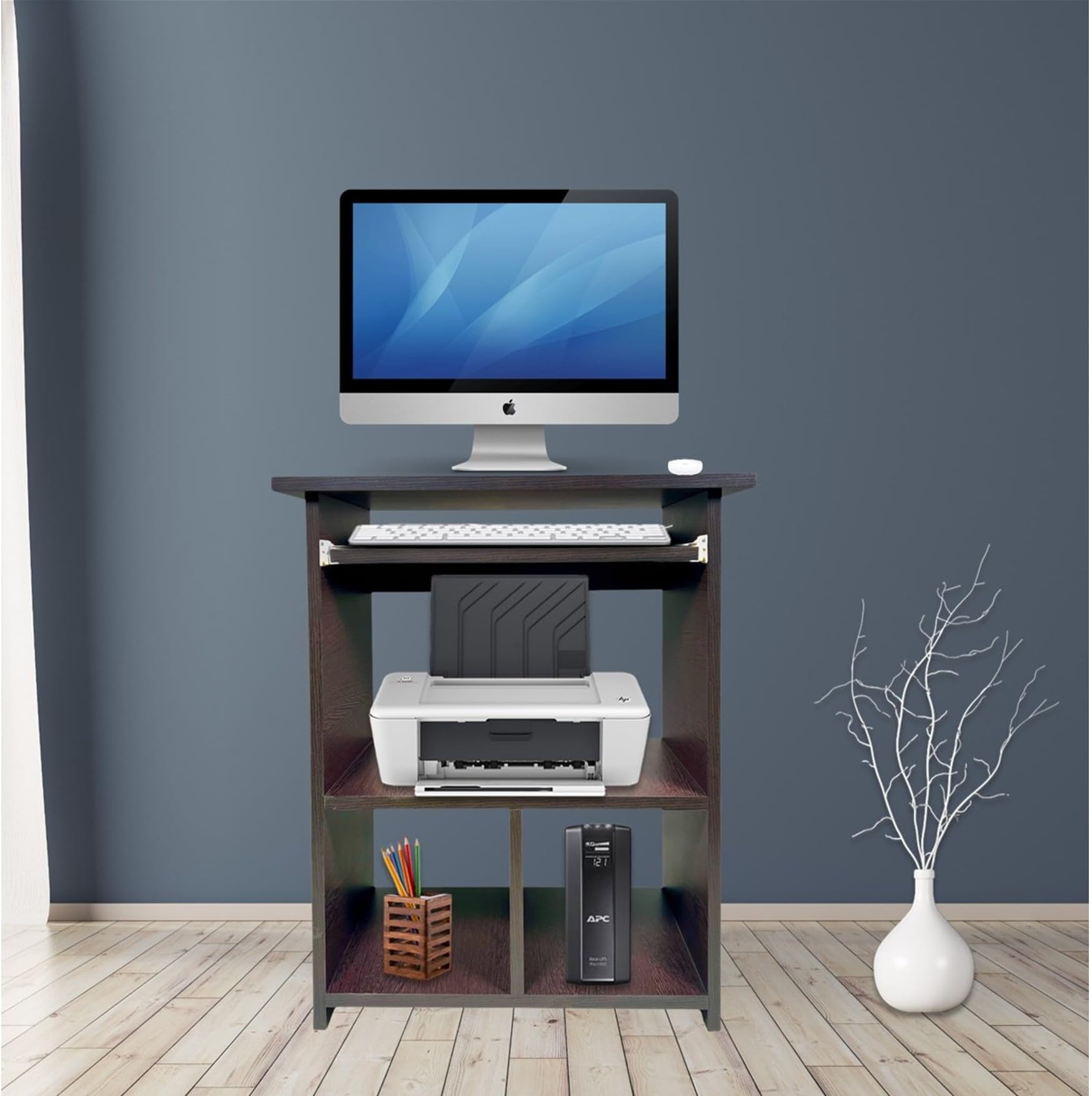 Purple Furniture ?? Engineered Wood Elite Home Office Computer Table,Study Desk,Writing Desk and Lap Desk for Students,Kids and Adults(Matte Finish,Wenge Colour,Do-It-Yourself,Small),61 Cm,74 Cm