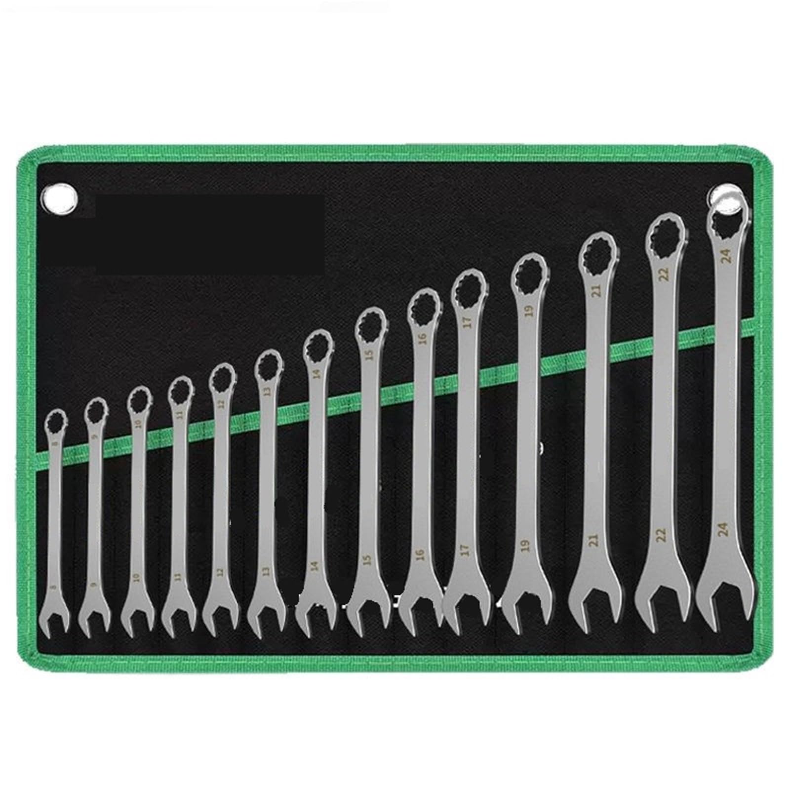 OLAQWENB Torque Wrenches 3mm Open Box Dual-Purpose Wrench 6-24mm Spanner Metric Ratcheting Combination Kit Precision Torque Wrench(8-24mm 14pcs kit)
