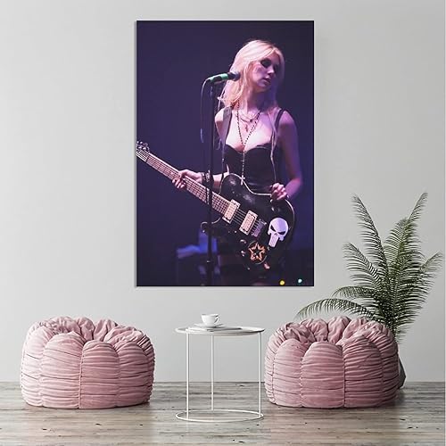 Miniatura 3 de Taylor Momsen - Póster de pared con diseño de actriz estadounidense y cantante, póster de lienzo para decoración de dormitorio, paisaje deportivo,