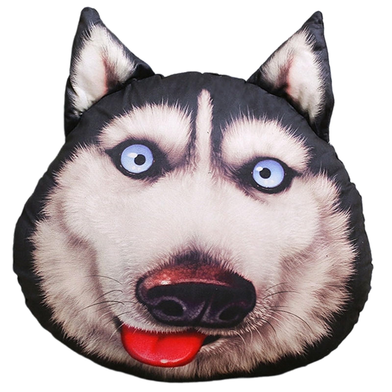 Elnwnnkc Adorable Pet Plushie Cushion with Removable Cover for Bed Chair Rest Lovely Dog Shape Plushie Throw Pillow with Removable Cover