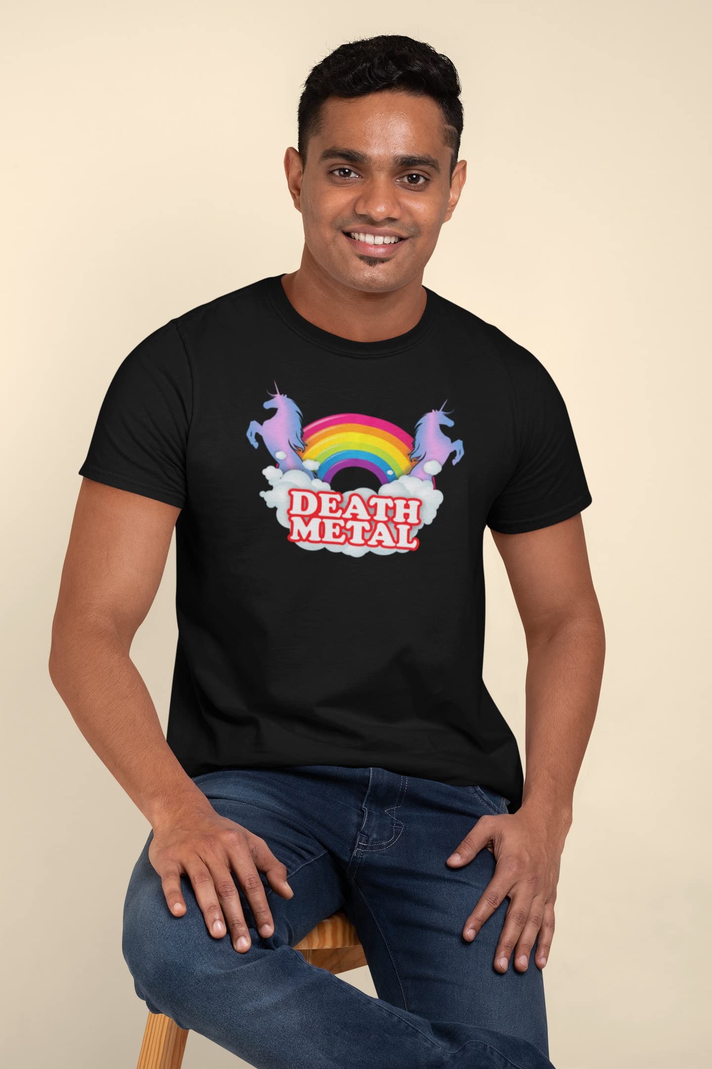 Death Metal Rainbow - Maglietta da adulto