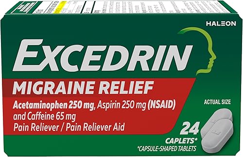 Excedrin Migraine Alivio del Dolor, 20392400, 1, 1